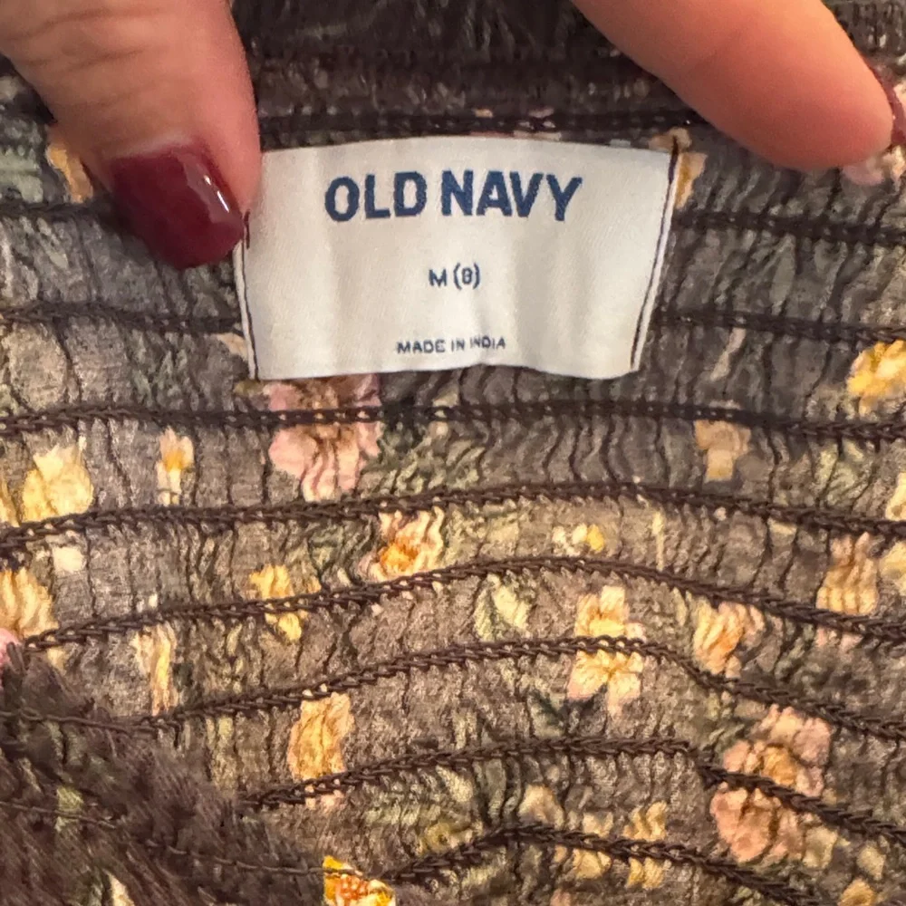 Old Navy Floral Kids Dress - Black and Pink